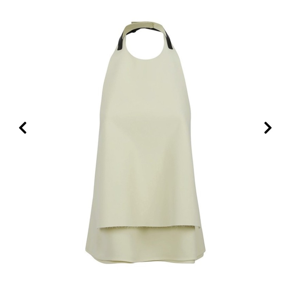 Jil Sander women lime wash halterneck open-back top size 34